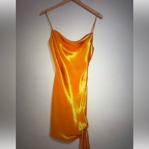 Cinq a Sept citron silk dress size 4